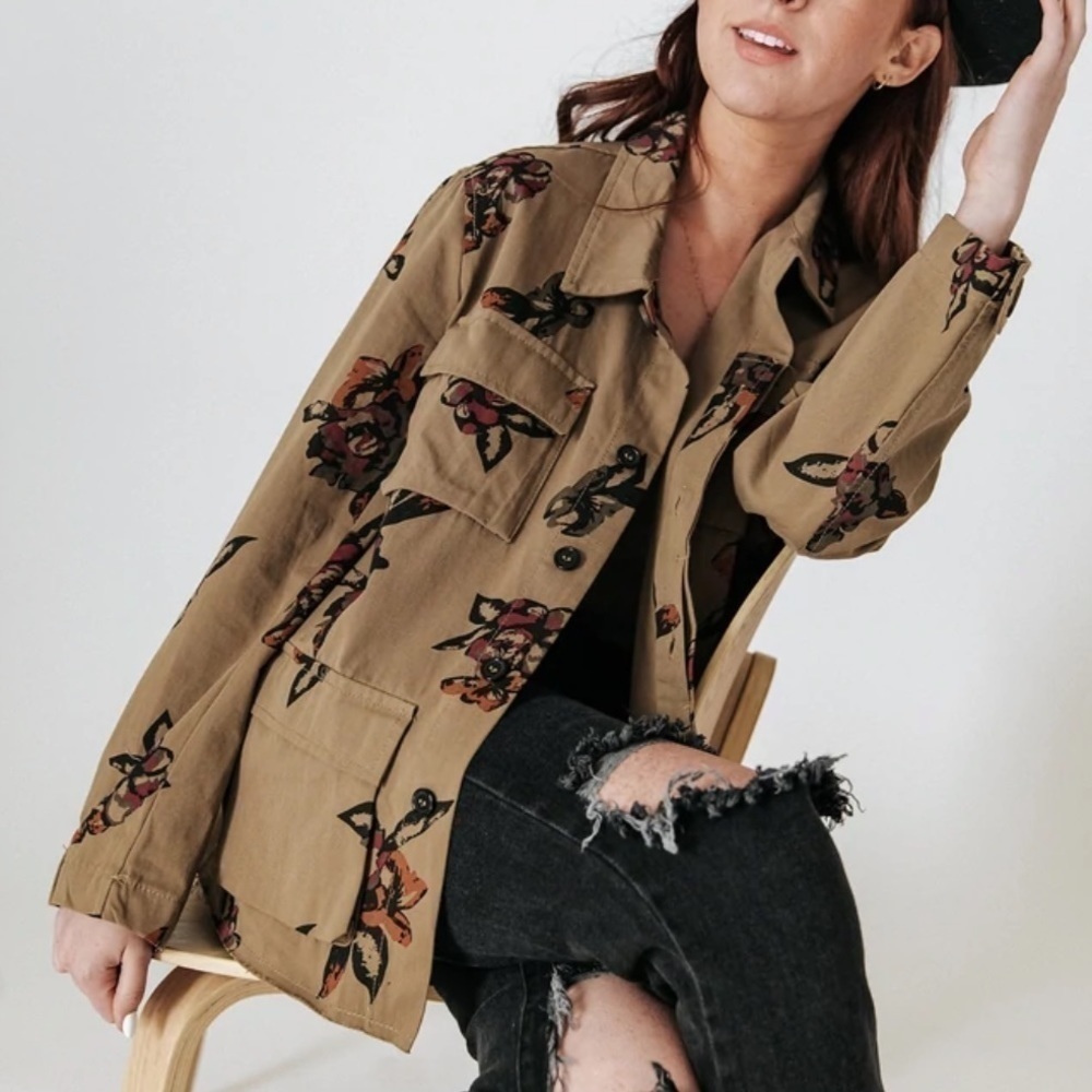 JEALOUS TOMATO Pinpoint Floral Jacket Small - Picture 2 of 10
